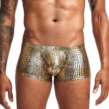 Load image into Gallery viewer, Snake Skin Fake Leather Sexy Mens Underwear