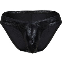 Load image into Gallery viewer, Snake Skin Fake Leather Sexy Mens Underwear