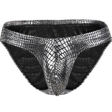Load image into Gallery viewer, Snake Skin Fake Leather Sexy Mens Underwear