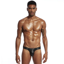 Load image into Gallery viewer, Snake Skin Fake Leather Sexy Mens Underwear