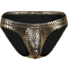 Load image into Gallery viewer, Snake Skin Fake Leather Sexy Mens Underwear

